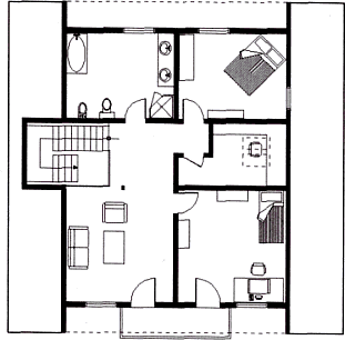 Grundrissplan Obergeschoss