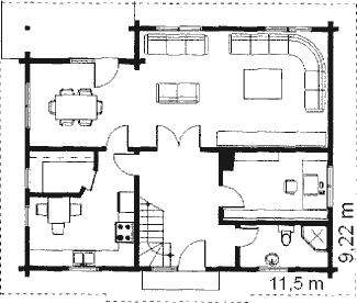 Grundrissplan Erdgeschoss