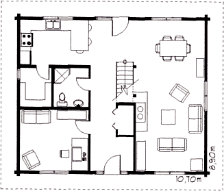 Grundrissplan Erdgeschoss