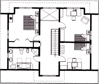Grundrissplan Obergeschoss