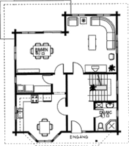 Grundrissplan Erdgeschoss