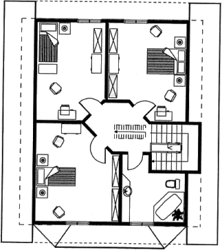 Grundrissplan Dachgeschoss