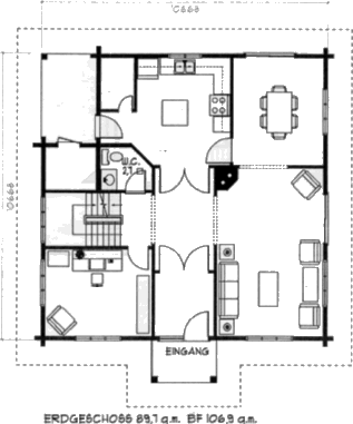 Grundrissplan Erdgeschoss