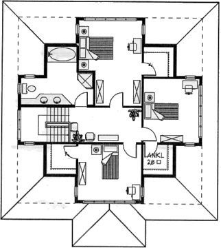 Grundrissplan Dachgeschoss