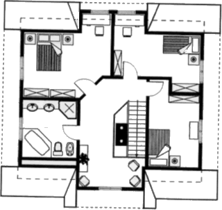 Grundrissplan Dachgeschoss