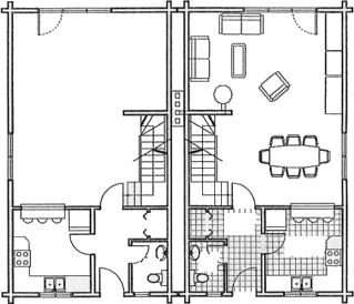 Grundrissplan Erdgeschoss