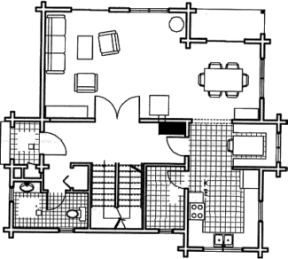 Grundrissplan Erdgeschoss