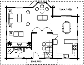 Grundrissplan Erdgeschoss