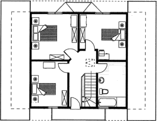Grundrissplan Dachgeschoss