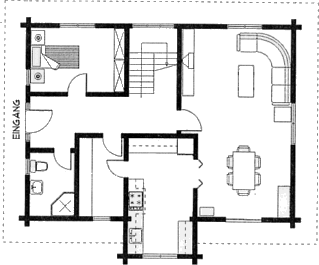 Grundrissplan Erdgeschoss