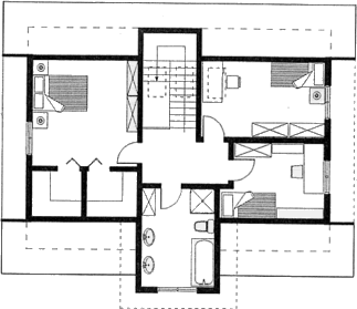 Grundrissplan Dachgeschoss