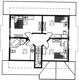 Grundrissplan Dachgeschoss