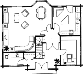 Grundrissplan Erdgeschoss