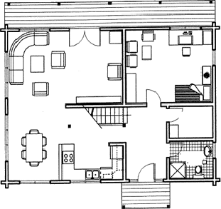Grundrissplan Erdgeschoss