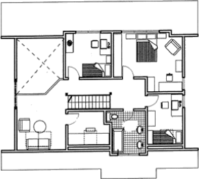 Grundrissplan Dachgeschoss