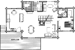 Grundrissplan Erdgeschoss