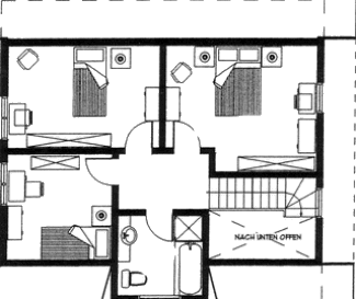 Grundrissplan Dachgeschoss