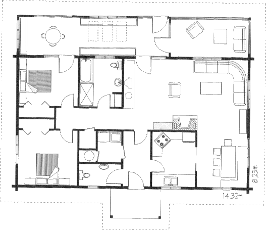 Grundrissplan Erdgeschoss