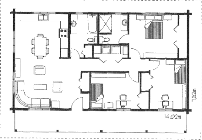 Grundrissplan Erdgeschoss