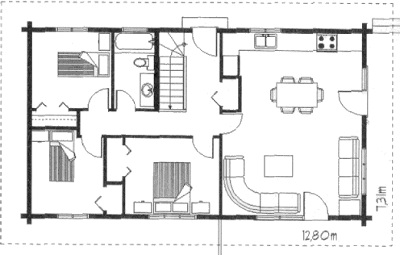 Grundrissplan Erdgeschoss