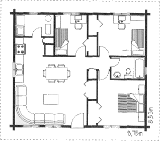 Grundrissplan Moose -1-