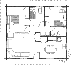 Grundrissplan Moose -2-