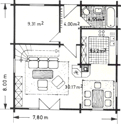 Grundrissplan Erdgeschoss