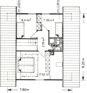 Grundrissplan Dachgeschoss