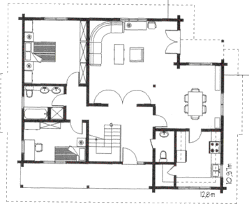 Grundrissplan Erdgeschoss