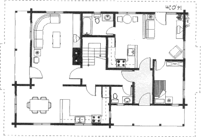 Grundrissplan Erdgeschoss