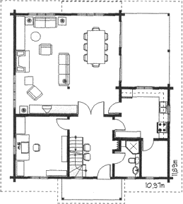 Grundrissplan Erdgeschoss