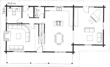 Grundrissplan Erdgeschoss
