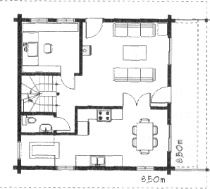 Grundrissplan Erdgeschoss