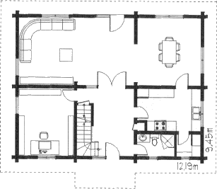Grundrissplan Erdgeschoss