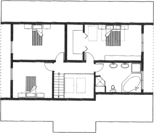 Grundrissplan Dachgeschoss
