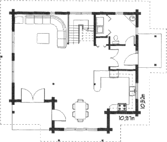 Grundrissplan Erdgeschoss