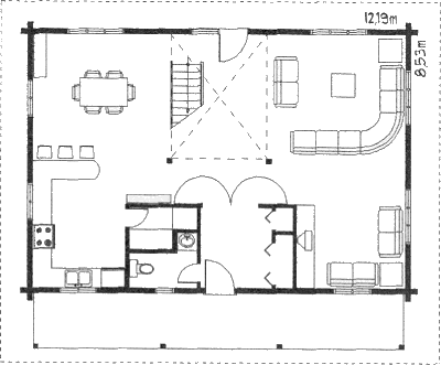 Grundrissplan Erdgeschoss
