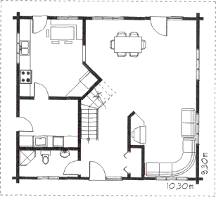 Grundrissplan Erdgeschoss