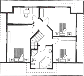 Grundrissplan Dachgeschoss