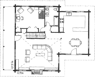 Grundrissplan Erdgeschoss