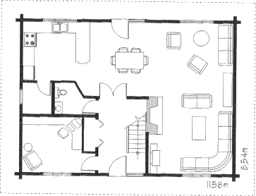 Grundrissplan Erdgeschoss