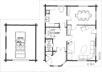 Grundrissplan Erdgeschoss