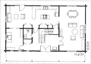 Grundrissplan Erdgeschoss