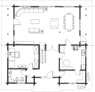 Grundrissplan Erdgeschoss