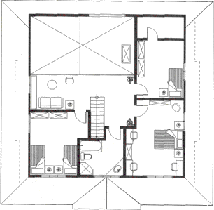 Grundrissplan Dachgeschoss