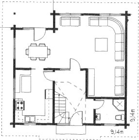 Grundrissplan Erdgeschoss
