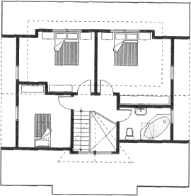 Grundrissplan Dachgeschoss