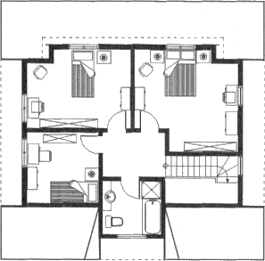 Grundrissplan Dachgeschoss