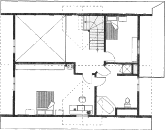 Grundrissplan Dachgeschoss